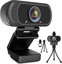 Camara Web Para PC Laptop Computadora 1080P Full HD USB Con Microfono Streaming picture