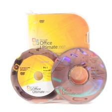 MICROSOFT OFFICE ULTIMATE 2007 2 DISC SET W/ PRODUCT KEY picture