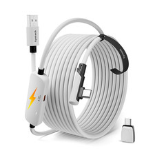 VR Link Cable 5M/16FT with USB 3.0 a to C Adapter, Charging & Data Transfer, Com picture