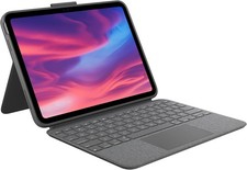 Logitech Combo Touch iPad 10th Gen Keyboard Case Oxford Grey picture