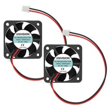 2-Pack DC 24V 40mm x 10mm Brushless Cooling Fan, Dual Ball Bearing, 2 Pin picture