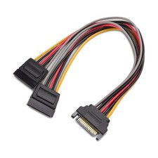 Cable Matters 3-Pack 15 Pin SATA Power Splitter Cable - 8 Inches SATA Power #364 picture