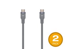 Monoprice USB-C to USB-C Silicone Charging Cable - USB 2.0, 240W PD, Ultra picture
