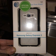Quikcell ATT Phone Case for Samsung Galaxy Express 3 SM-J120 Two Tone Shield New picture