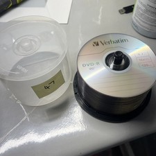 Verbatim 16X 4.7GB Logo Top Blank DVD-R Recordable Disc Media - 47 Discs picture