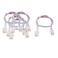 5Pcs Dual End XH2.54 2P Female Connector Cable 30cm Length w Pin Header picture