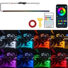2-IN-1 USB RGB Car Interior Lights - Phone & APP Control Floor Atmosphere Strips picture