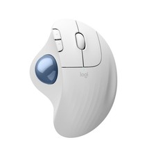 Logitech ERGO M575S Wireless Trackball Mouse White Blue 2000 DPI picture