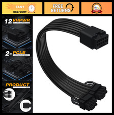 12V HPWR Cable Extension 16 Pin Female to Dual 8 Pin PCIe GPU Power Cable 30cm picture