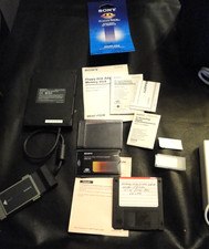 Sony FA-P1 External Floppy Disk Drive W PCMCIA Adapter & MSAC PC-2 , Sony 64MB picture