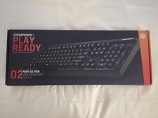 CyberPower PC Play Ready LED Wired Gaming Keyboard 02 RGB NOHI KB-161-104 picture