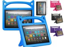 Amazon Fire 7 Tablet Case 12th Gen/ 2PCS Glass Screen Protector for Fire 7