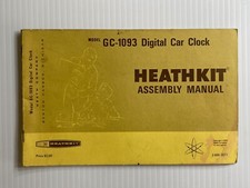 Vintage 1974 Heathkit Model GC-1093 Digital Car Clock Assembly Manual picture