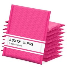 Hot Pink Bubble Mailers 8.5x12