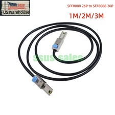 1M 2M 3M SFF-8088 Male to Male Mini SAS External Cable 6Gbps Server JBOD Wire US picture