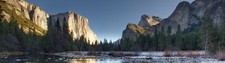 Landscape multiple display yosemite national park nature Custom Gaming Mat Desk picture