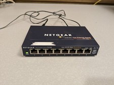 NETGEAR FS108 v2 8 Ports Fast Ethernet External Switch w/ Power Adapter Tested picture