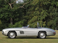 Cars 1957 mercedes benz 300 sls w198 retro Desk Mat Stitched picture