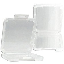 eTECH 10 Pack of Clear Plastic CF/Compact Flash Memory Card Case Holder Compatib picture