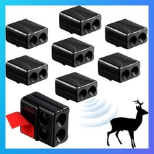 Deer Whistles Plastic Black 8 Pcs Horn Warning Devices Kit picture