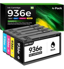936e 936XL High Yield Ink Cartridges with Chip Combo 4-Pack Replacement for H... picture