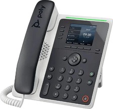 Poly / HP Edge E220 IP Desk Phone 82M87AA VoIP Open SIP 4-Line PoE New In Box picture