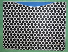 Juicy Couture IPad Sleeve NEW Black white dot Retail 48 Polka Dot no box picture