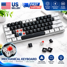 68 Keys Mechanical Gaming Keyboard RGB Backlit Compact 60% Wired Hot Swappable picture