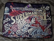 Justice League Superman Graphic Laptop Bag w/handles & strape NWT picture