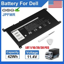 ✅LOT 1-30 JPFMR Battery for For Dell Chromebook 3100 3400 5488 5493 5593 42Wh US picture