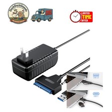 Versatile 3.5/2.5 SATA to USB 3.0 Adapter with 12V/2A Adapter - Backup Made Easy picture