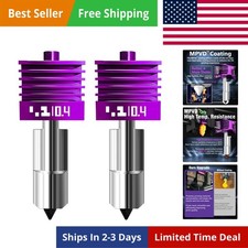 2 Pcs Upgraded 0.4mm H2D/H2S/H2C/X2D/P2S Hotend with Anti-Stick MPVD Coating ... picture
