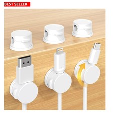 Versatile Magnetic Cable Holders - 6 Pack Cable Clips for Efficient Organization picture