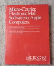 Micro-Courier Vintage apple II Software Extremely Rare New Un-Opened HTF (GSLF-S picture