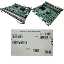 JG663A HPE 7500 48P 1000BASE-T POE+ SC MOD (NEW OPEN BOX SWITCH ONLY) picture