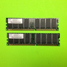 Set of (2) Nanya NT256D64S88C0G-5T 512MB Total 2X256MB PC3200U RAM Memory picture