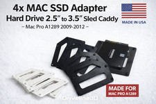 4x MAC SSD Adapter Hard Drive 2.5 TO 3.5 Sled Caddy - Mac Pro A1289 picture