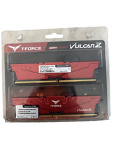 Team Group VULCAN Z 16G2x8GB DDR4 3600MHz Desktop RAM Red TLZRD48G3600HC18JBK picture