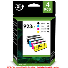 4PK 936E 936XL Ink Cartridges Compatible for HP OfficeJet 9120 9135e 9110b 9730e picture