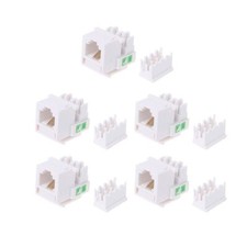 5pcs Rj11 Cat3 Socket Connector Telephone Module 4-wire Telecom Voice Adapter picture