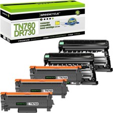 3 x TN760 TN730 Toner + 2 x DR730 Drum Unit for Brother HL-L2370DW MFC-L2710DW picture