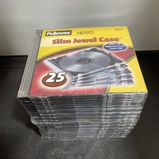 Fellowes Slim Jewel Case 25-Pack CD/DVD Cases (98331) - New picture