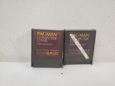 Vintage Atari CXL4022 Pac-Man Left + Right Game Cartridges 1982 picture