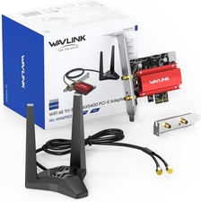 WAVLINK AXE5400 WiFi 6E PCIe Network Card, Tri-Band AX210 T49-18 picture