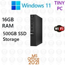 Dell Optiplex 3020M Tiny Desktop i5-4590T  500GB SSD 16GB RAM Win 11 Office21 picture