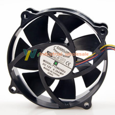 1pc brand new EVERFLOW F129025SU 90/80mm x25mm CPU Round Fan 12V 4Pin 0.38A picture