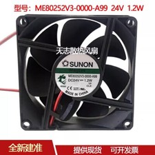 SUNON ME80252V3-0000-A99 8025 DC24V 1.2W 8CM 2-Wire Inverter Fan picture