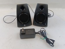 Logitech Z130 Compact Speakers 10W Full Stereo Sound 3.5mm Jack Tested Works picture