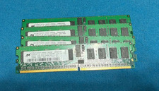 Lot of 4 Micron 256MB DDR2-400 PC2-3200R ECC Registered Server RAM MT9HTF3272Y picture