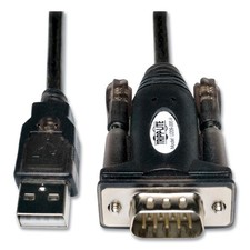 Tripp Lite USB to Serial Adapter Cable (USB-A to DB9 M/M), 5-ft. picture